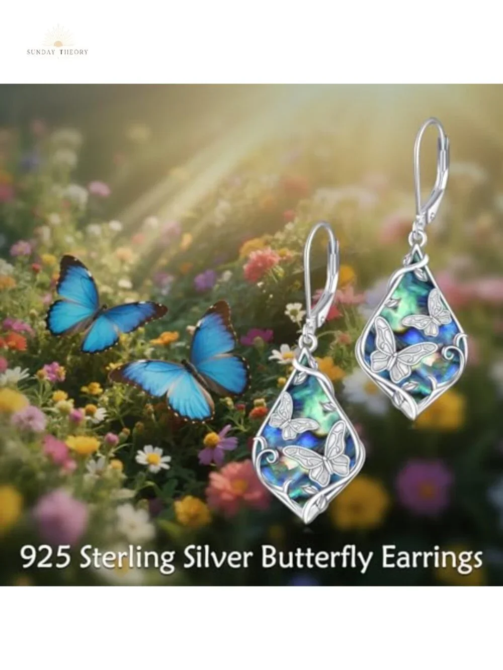 Sterling Silver Animal Dangle Earrings Owl Bee Butterfly Dragonfly Gift